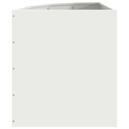 Hoek Plantbak Wit 45 x 45 x 50 cm Staal