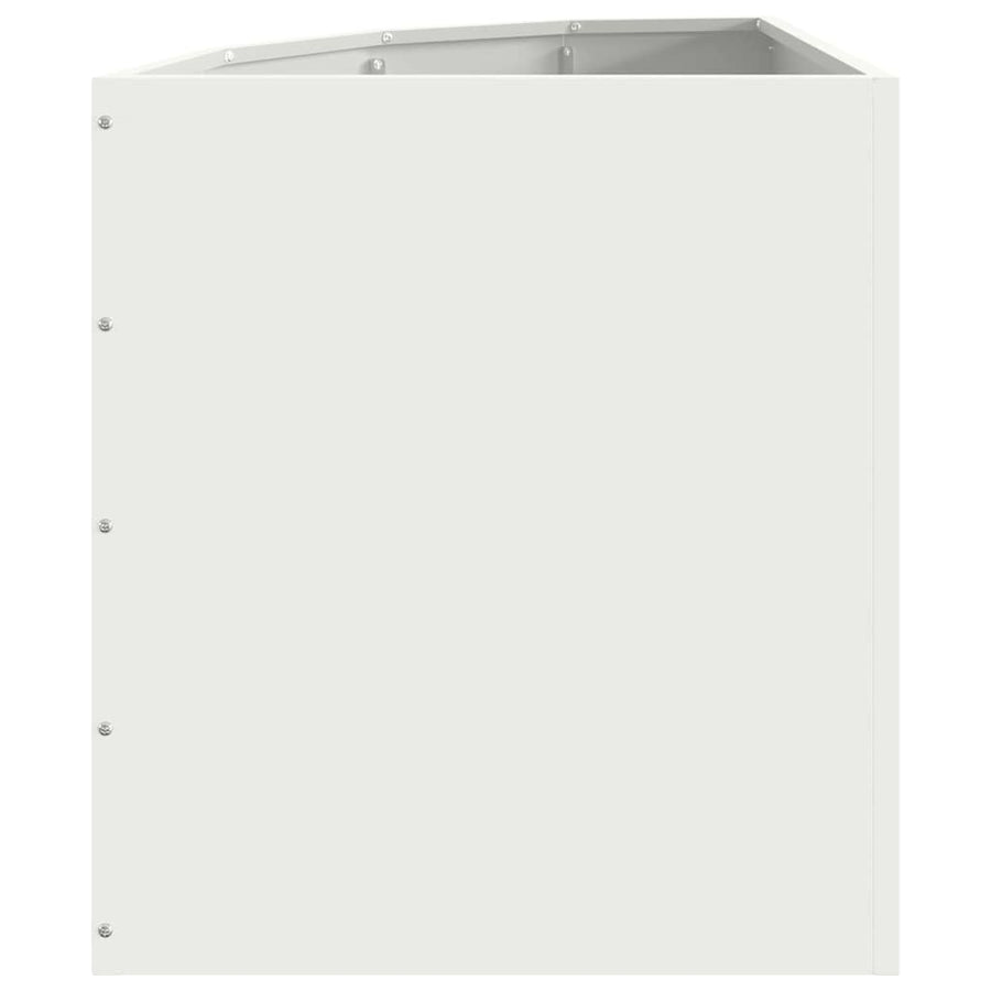 Hoek Plantbak Wit 45 x 45 x 50 cm Staal