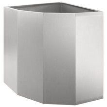 Hoek Plantbak Zilver 45 x 45 x 50 cm Roestvrij staal