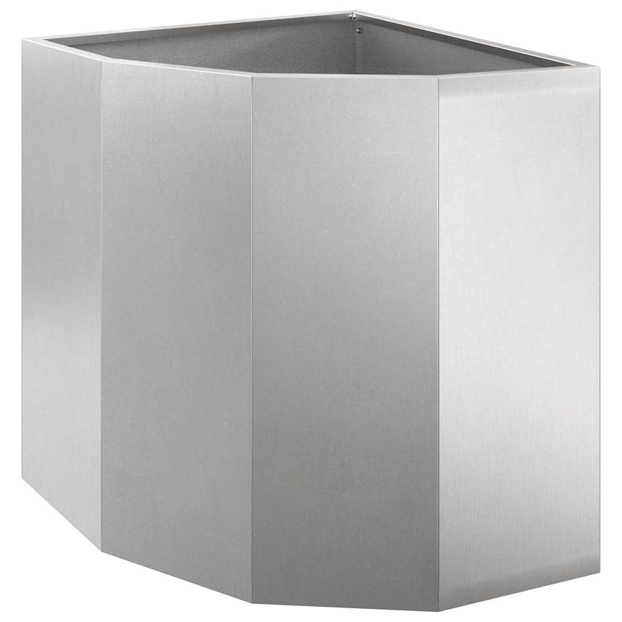 Hoek Plantbak Zilver 45 x 45 x 50 cm Roestvrij staal