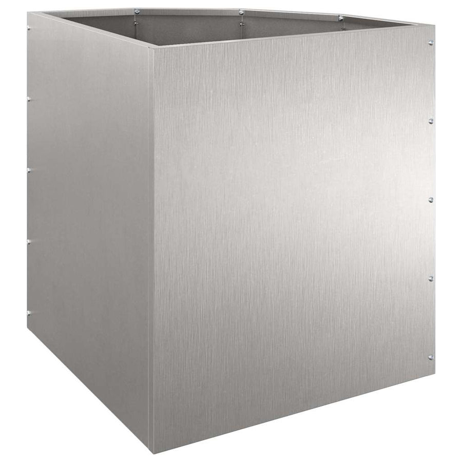 Hoek Plantbak Zilver 45 x 45 x 50 cm Roestvrij staal