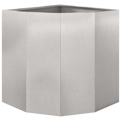Hoek Plantbak Zilver 45 x 45 x 50 cm Roestvrij staal