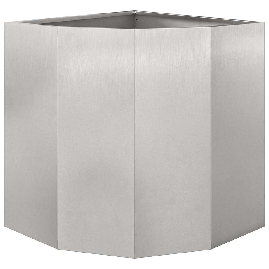 Hoek Plantbak Zilver 45 x 45 x 50 cm Roestvrij staal