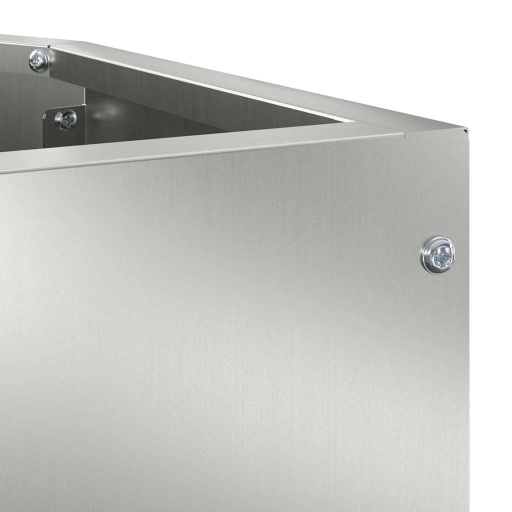 Hoek Plantbak Zilver 45 x 45 x 50 cm Gegalvaniseerd staal