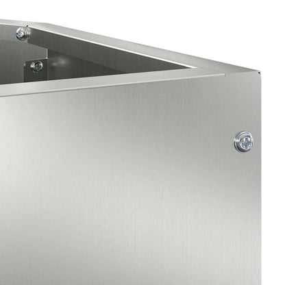 Hoek Plantbak Zilver 45 x 45 x 50 cm Gegalvaniseerd staal