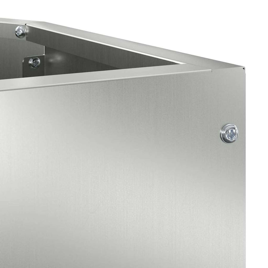 Hoek Plantbak Zilver 45 x 45 x 50 cm Gegalvaniseerd staal