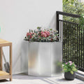 Hoek Plantbak Zilver 45 x 45 x 50 cm Gegalvaniseerd staal