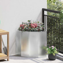 Hoek Plantbak Zilver 45 x 45 x 50 cm Gegalvaniseerd staal