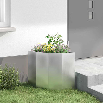 Hoek Plantbak Zilver 45 x 45 x 50 cm Gegalvaniseerd staal