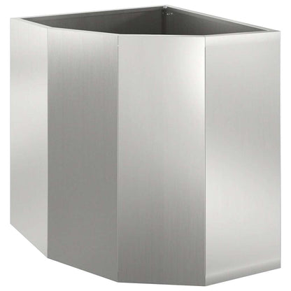 Hoek Plantbak Zilver 45 x 45 x 50 cm Gegalvaniseerd staal