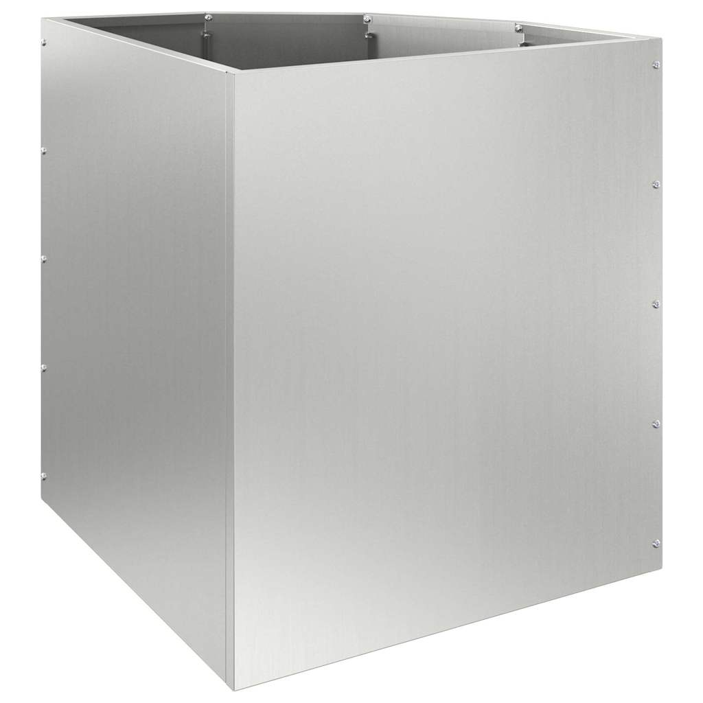 Hoek Plantbak Zilver 45 x 45 x 50 cm Gegalvaniseerd staal