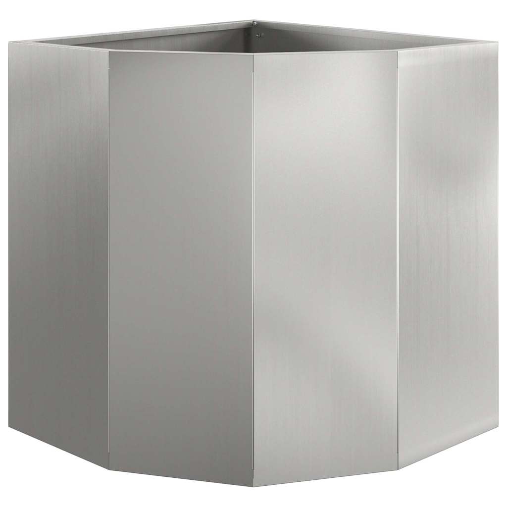 Hoek Plantbak Zilver 45 x 45 x 50 cm Gegalvaniseerd staal
