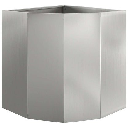 Hoek Plantbak Zilver 45 x 45 x 50 cm Gegalvaniseerd staal