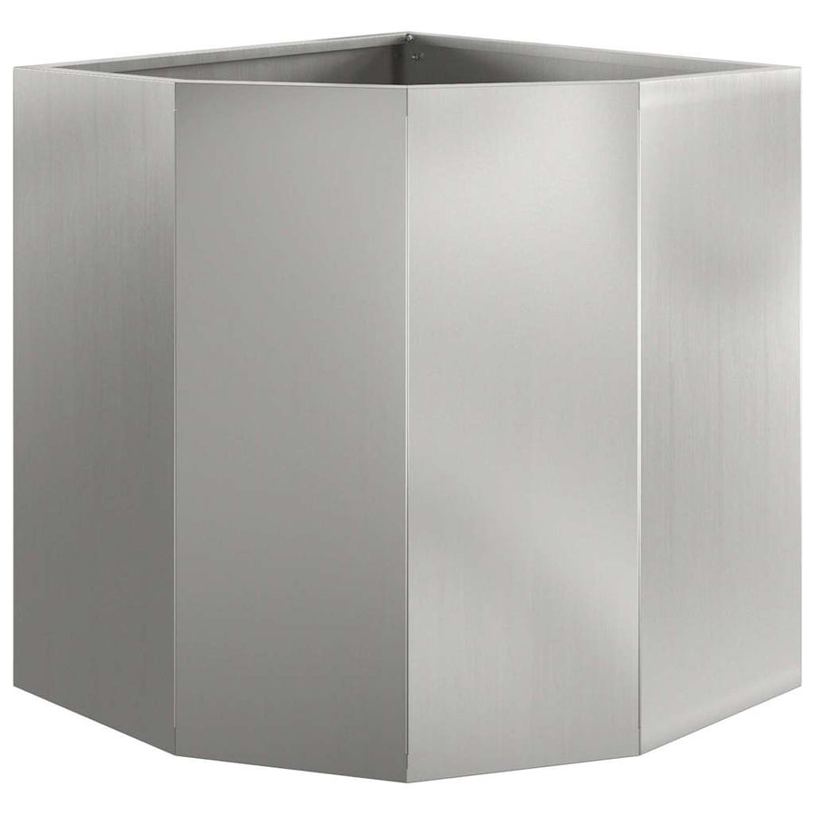 Hoek Plantbak Zilver 45 x 45 x 50 cm Gegalvaniseerd staal
