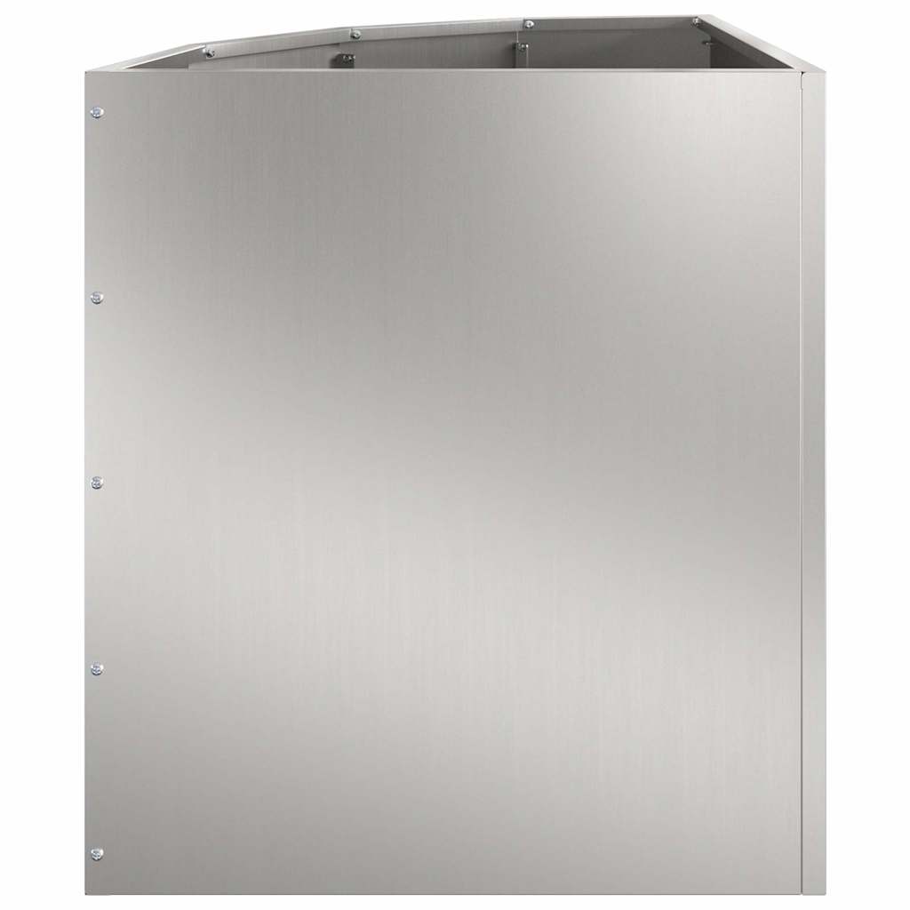 Hoek Plantbak Zilver 45 x 45 x 50 cm Gegalvaniseerd staal