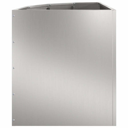 Hoek Plantbak Zilver 45 x 45 x 50 cm Gegalvaniseerd staal