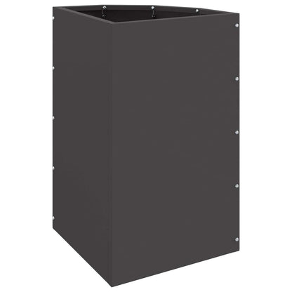 Hoek Plantbak Zwart 30 x 30 x 50 cm Staal