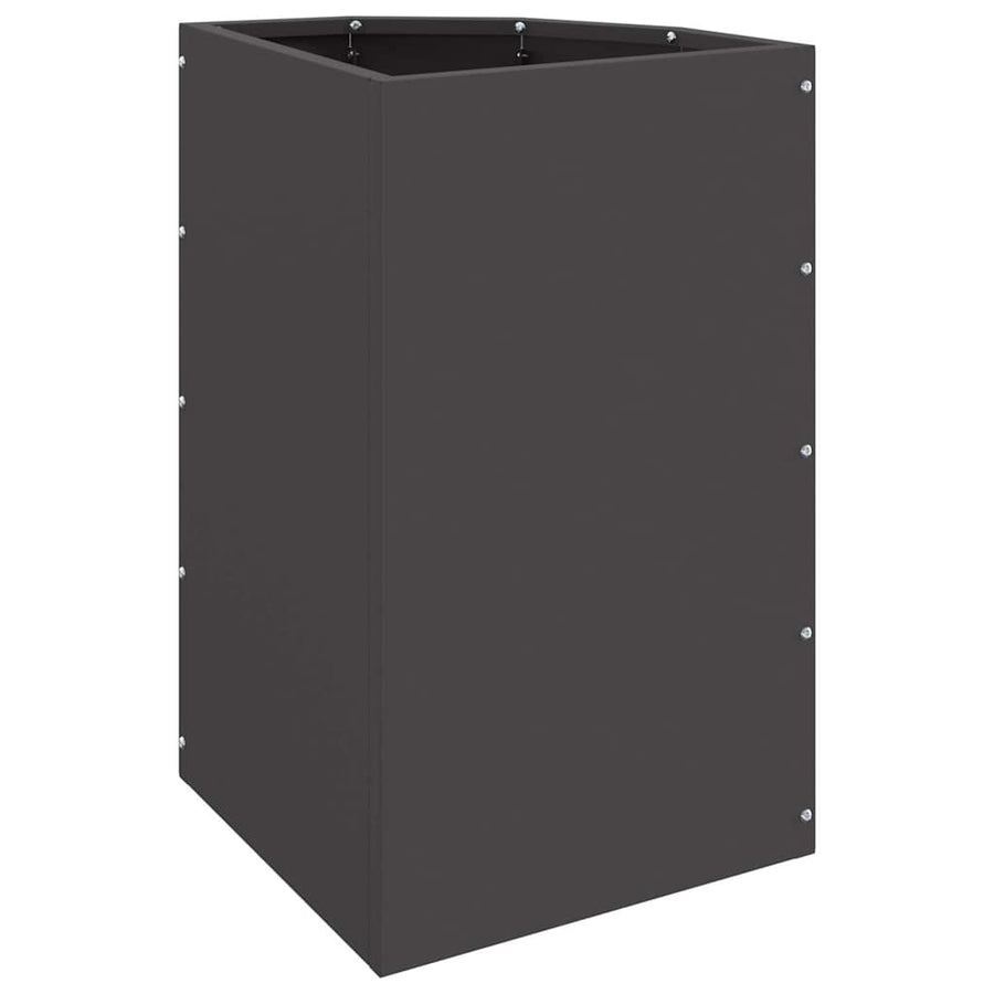 Hoek Plantbak Zwart 30 x 30 x 50 cm Staal