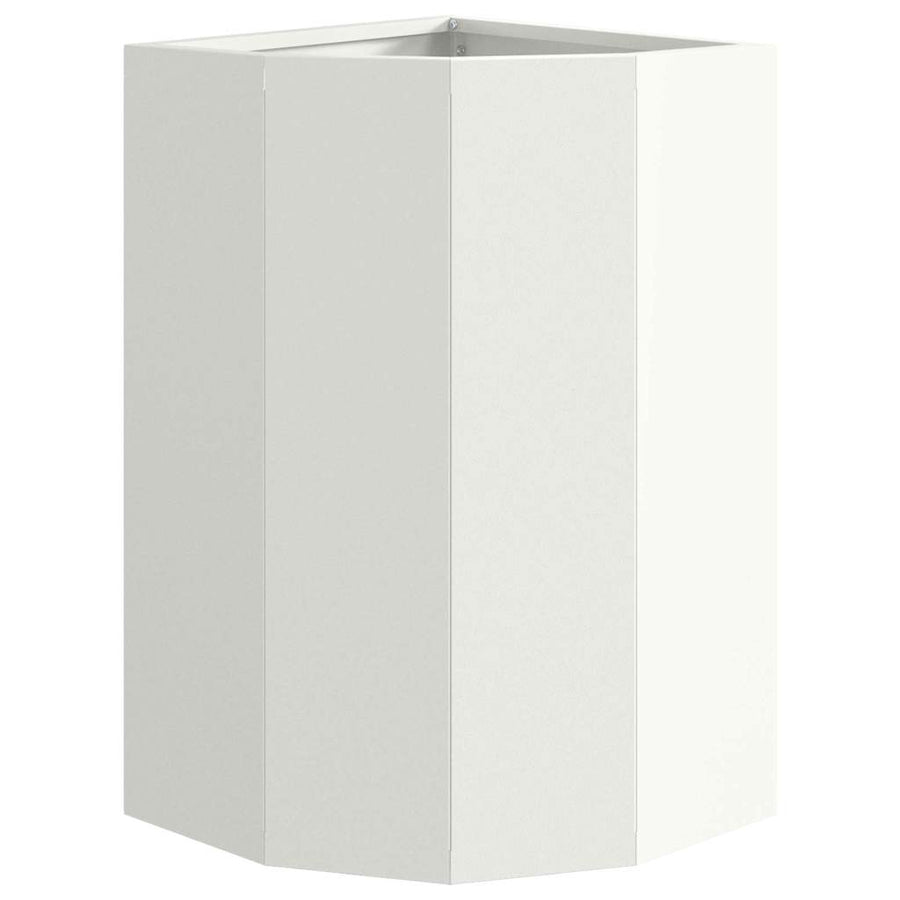 Hoek Plantbak Wit 30 x 30 x 50 cm Staal
