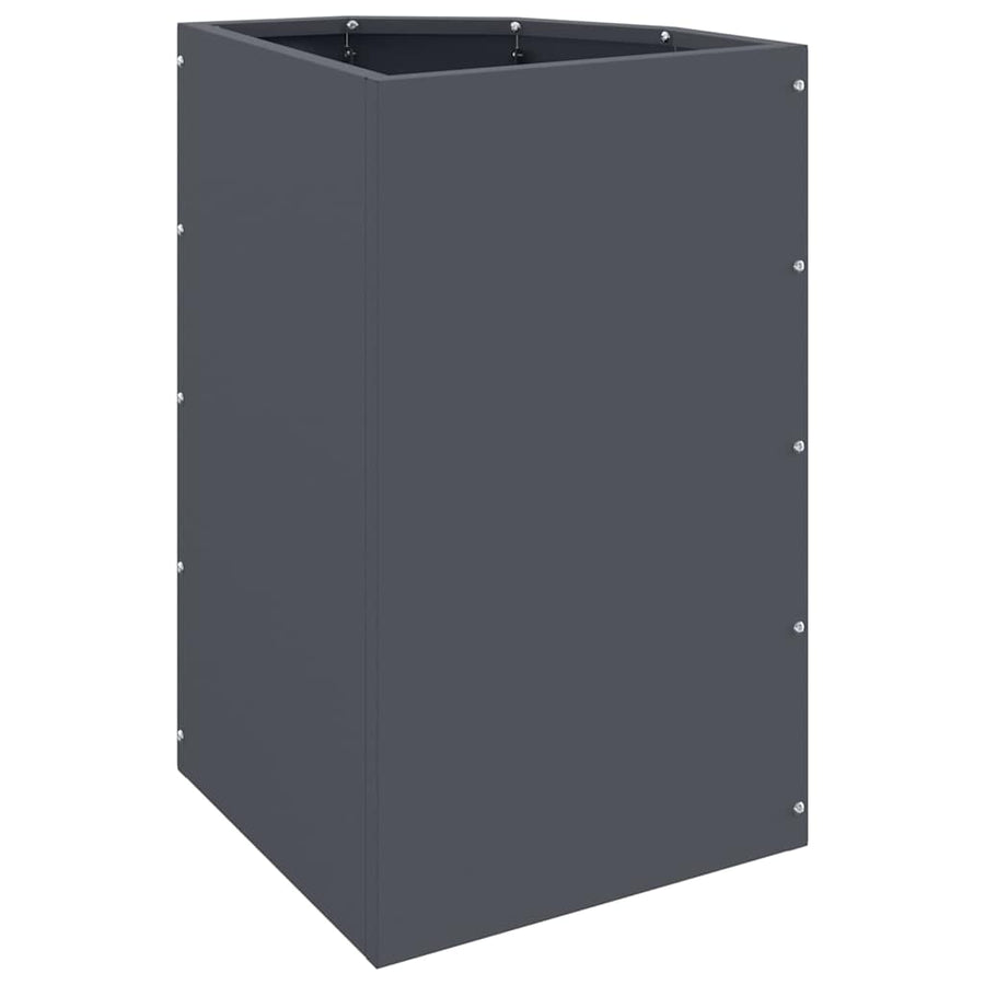 Hoek Plantbak Antraciet 30 x 30 x 50 cm Staal