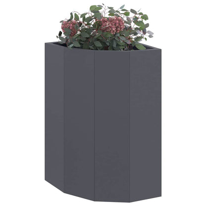 Hoek Plantbak Antraciet 30 x 30 x 50 cm Staal