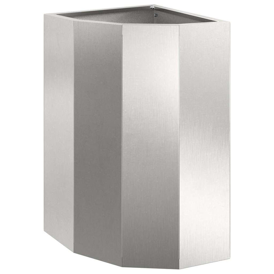 Hoek Plantbak Zilver 30 x 30 x 50 cm Roestvrij staal