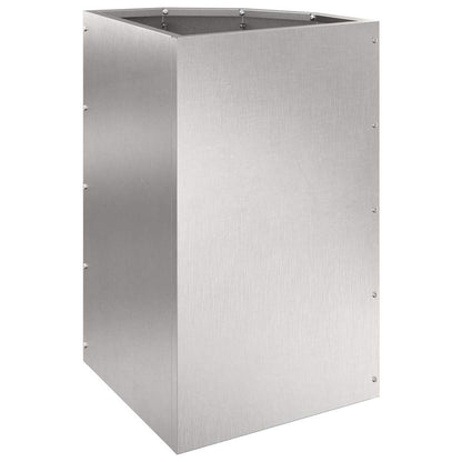 Hoek Plantbak Zilver 30 x 30 x 50 cm Roestvrij staal