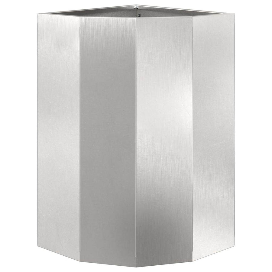 Hoek Plantbak Zilver 30 x 30 x 50 cm Roestvrij staal