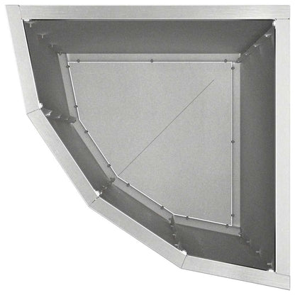 Hoek Plantbak Zilver 30 x 30 x 50 cm Roestvrij staal