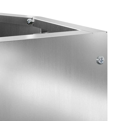 Hoek Plantbak Zilver 30 x 30 x 50 cm Gegalvaniseerd staal