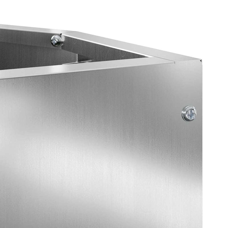Hoek Plantbak Zilver 30 x 30 x 50 cm Gegalvaniseerd staal