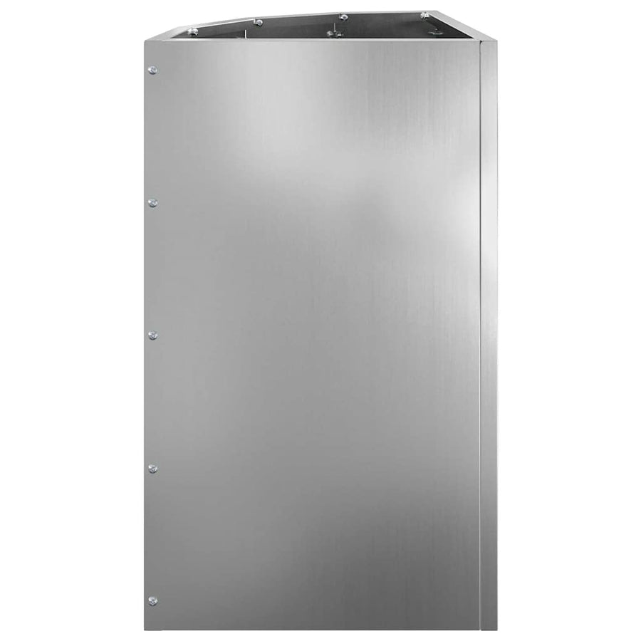 Hoek Plantbak Zilver 30 x 30 x 50 cm Gegalvaniseerd staal