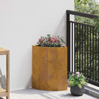 Corner Planter Rusty 30 x 30 x 50 cm Corten Steel