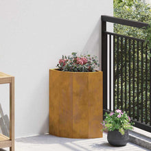 Hoek Plantbak Roestig 30 x 30 x 50 cm Cortenstaal