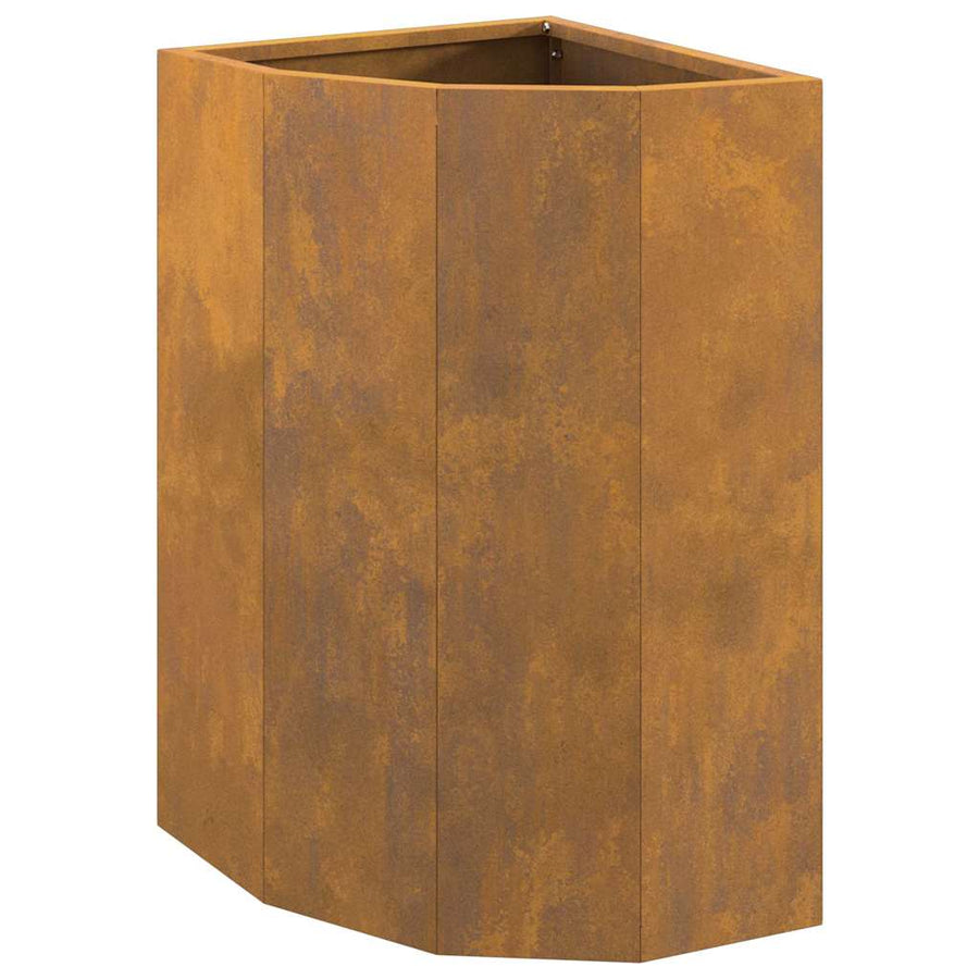 Hoek Plantbak Roestig 30 x 30 x 50 cm Cortenstaal