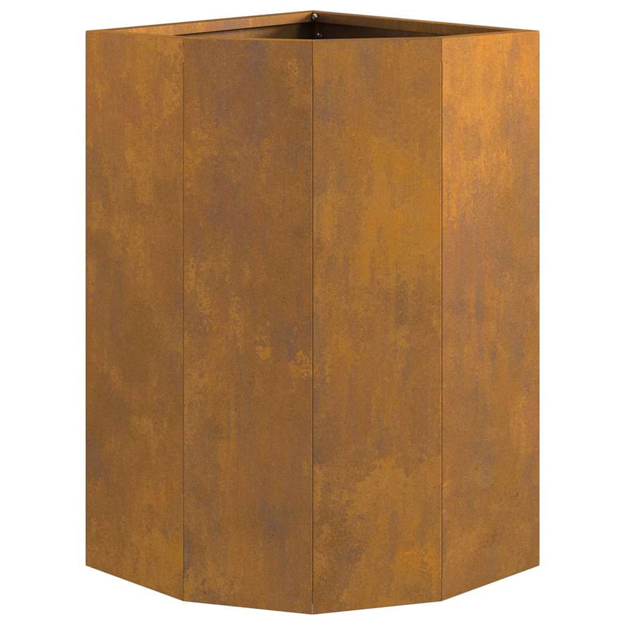 Hoek Plantbak Roestig 30 x 30 x 50 cm Cortenstaal