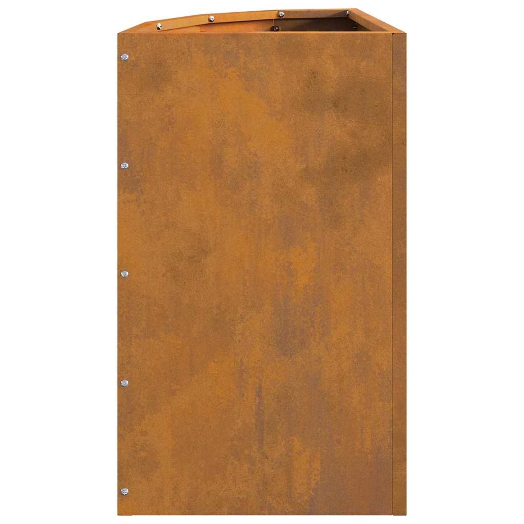 Hoek Plantbak Roestig 30 x 30 x 50 cm Cortenstaal