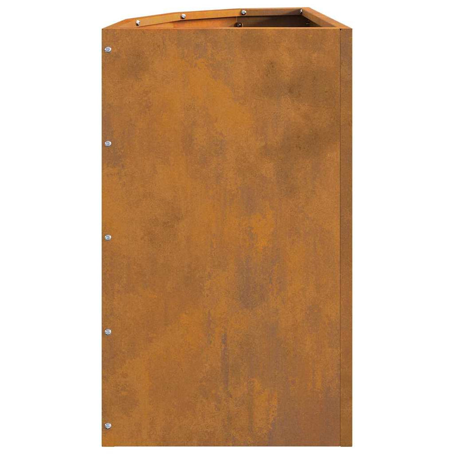 Hoek Plantbak Roestig 30 x 30 x 50 cm Cortenstaal