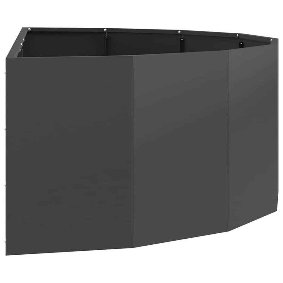 Plantenbak Zwart 120 x 60 x 35 cm Staal