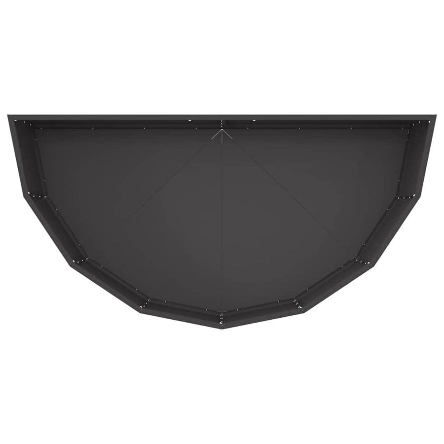 Plantenbak Zwart 120 x 60 x 35 cm Staal