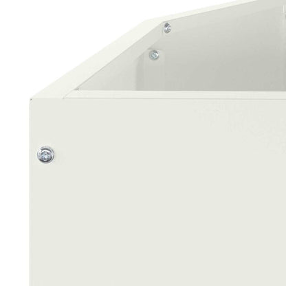 Plantenbak Wit 120 x 60 x 35 cm Staal