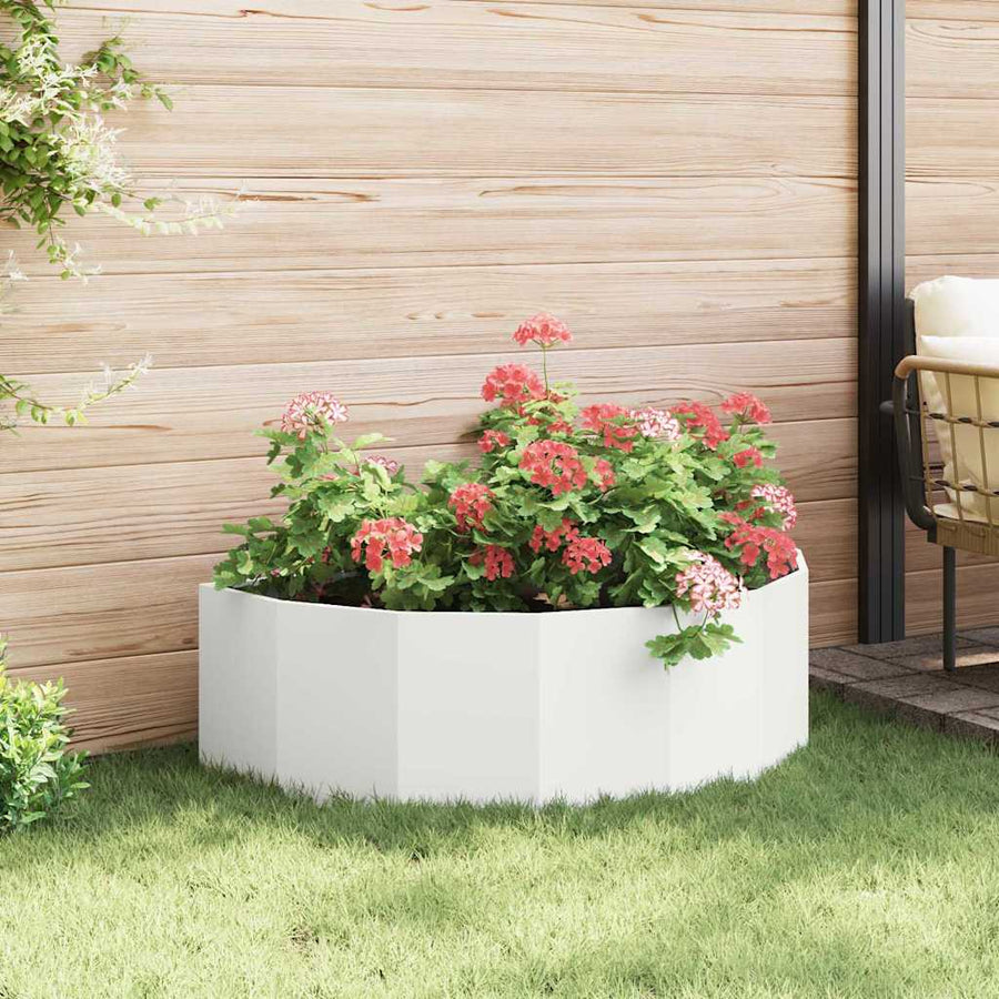 Plantenbak Wit 120 x 60 x 35 cm Staal