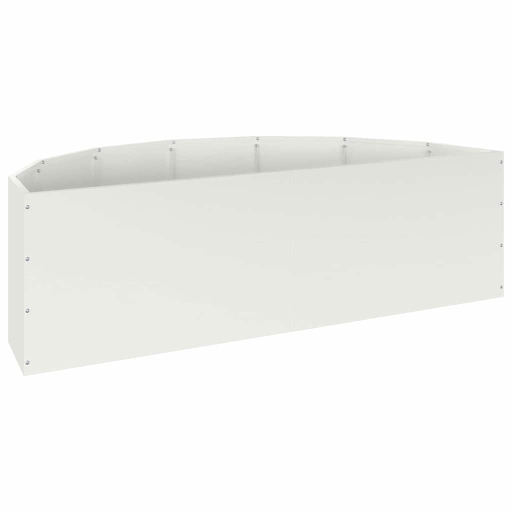 Plantenbak Wit 120 x 60 x 35 cm Staal