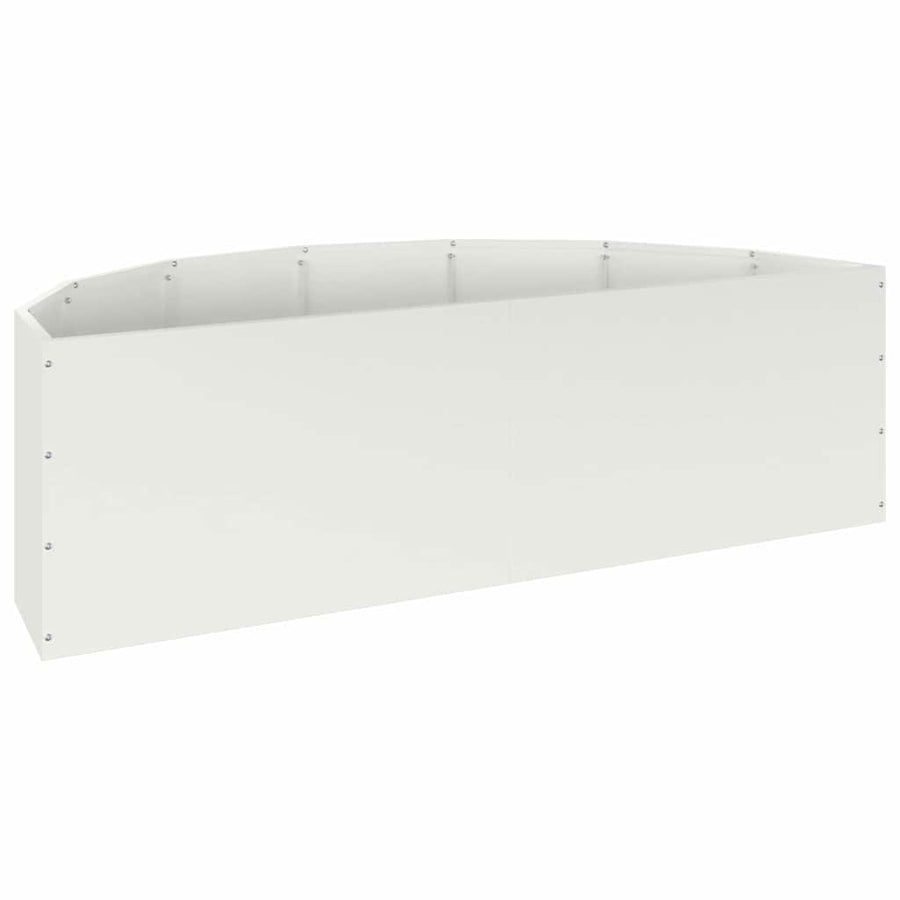 Plantenbak Wit 120 x 60 x 35 cm Staal
