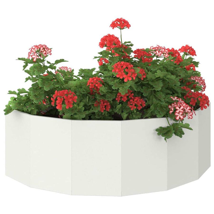 Plantenbak Wit 120 x 60 x 35 cm Staal