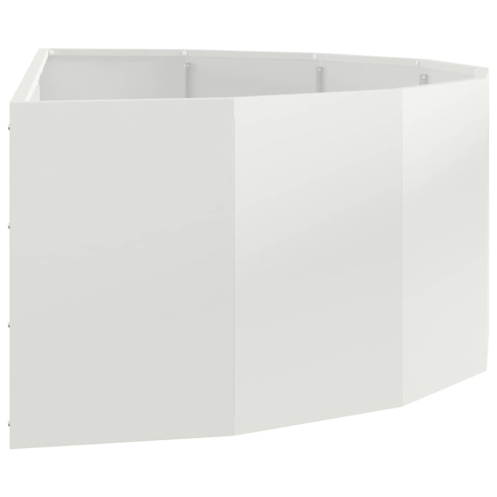 Plantenbak Wit 120 x 60 x 35 cm Staal