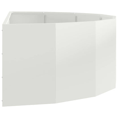 Plantenbak Wit 120 x 60 x 35 cm Staal