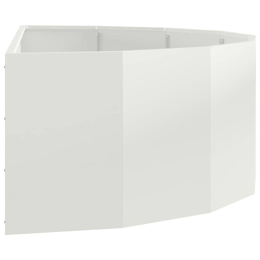 Plantenbak Wit 120 x 60 x 35 cm Staal