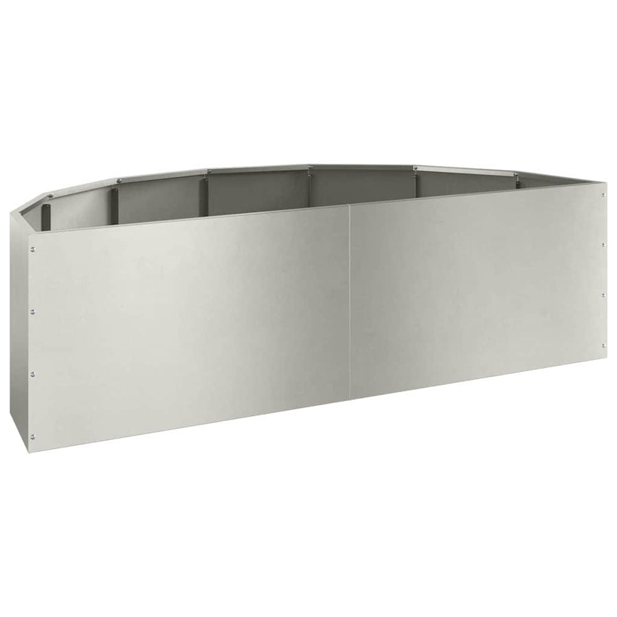 Plantenbak Zilver 120 x 60 x 35 cm Roestvrij staal