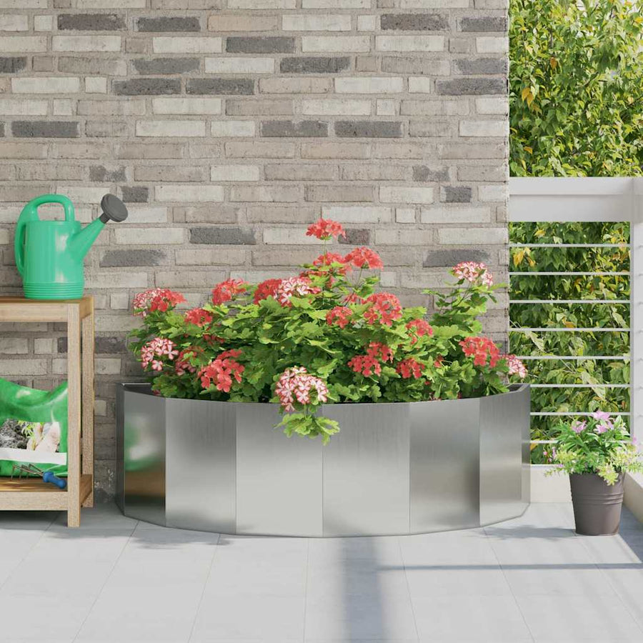 Plantenbak Zilver 120 x 60 x 35 cm Gegalvaniseerd staal